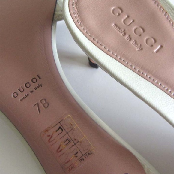 GUCCI Tom Ford alligator bamboo slide sandals 7 B - Picture 7 of 7